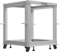 Lanberg 19" Szabadon Álló Nyitott Rack Állvány 12U 600x600 - 1100mm - Szürke