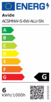 Avide ACSMNW-S-6W-ALU-SN 420lm LED Mennyezeti lámpa - Szürke