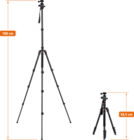 Rollei Compact Traveler No. 2 háromlábú Kamera állvány (Tripod) - Fekete