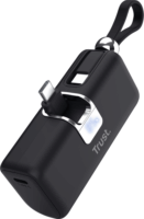 Trust 26104 Pacto Powerbank integrált USB-C kábellel / 5000mAh 20W - Fekete