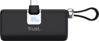 Trust 26104 Pacto Powerbank integrált USB-C kábellel / 5000mAh 20W - Fekete