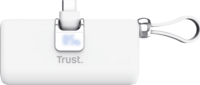 Trust 26105 Pacto Powerbank integrált USB-C kábellel / 5000mAh 20W - Fehér