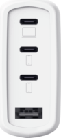 Trust 26068 Maxo USB-A / 3x USB-C GaN Hálózati Gyorstöltő Adapter 65W + USB-C Kábel 2m - Fehér