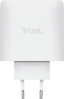 Trust 26068 Maxo USB-A / 3x USB-C GaN Hálózati Gyorstöltő Adapter 65W + USB-C Kábel 2m - Fehér