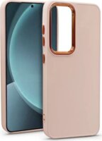 Haffner HF340451 Samsung Galaxy S25+ Frame Szilikon Hátlapvédő Telefon Tok - Rózsaszín