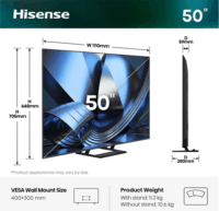 Hisense 50" 50U7SE 16:9 4K UltraHD MiniLED Smart TV