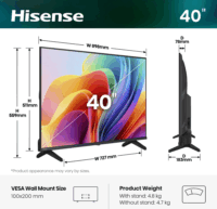 Hisense 32" 32A4S 16:9 HD LED Smart TV
