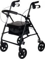 REHA FUND RF-610 4 Kerekű rollátor Max 136kg - Fekete