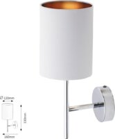 Rábalux 2530 Monica beltéri Fali lámpa - Fehér / Arany