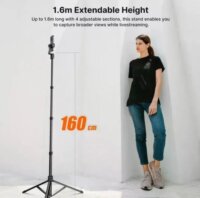 Ulanzi ZB64Z Bluetooth Szelfibot és Állvány 160cm - Fekete
