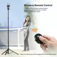 Ulanzi ZB64Z Bluetooth Szelfibot és Állvány 160cm - Fekete