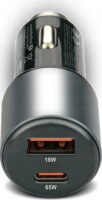 EverActive CC-60Q USB-C (PD) + USB-A QC3.0 Autós Gyorstöltő 83W - Fekete