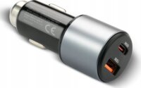 EverActive CC-60Q USB-C (PD) + USB-A QC3.0 Autós Gyorstöltő 83W - Fekete
