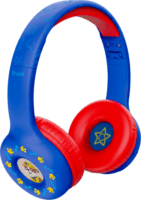 Trust 25655 Nouna Mancs Őrjárat Bluetooth / Vezetékes Gyerek Fejhallgató Headset - Piros/Kék