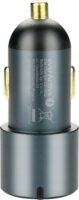 EverActive CC-40Q USB-C (PD) + 2x USB-A QC3.0 Autós Gyorstöltő 60W - Fekete