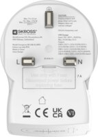 Hama 223478 EU -> UK USB-A / USB-C PD Utazó Hálozati Adapter 20W - Fehér