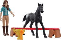 Schleich 81539 Pocket Set! Tornagyőzelem Flocke csikó játékfigurával