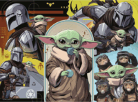 Ravensburger 12004383 Star Wars A mandalóri és Grogu 100 darabos XL puzzle