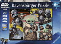 Ravensburger 12004383 Star Wars A mandalóri és Grogu 100 darabos XL puzzle
