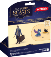Schleich 42743 Wizarding World Legendás állatok Güthe Salmánder és Pickett játékfigura