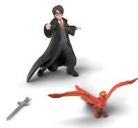 Schleich 14994 Wizarding World Harry Potter és Fawkes karddal játékfigura