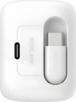 Belkin BOOST Charge Pro USB-C Dual GaN Hálózati Gyorstöltő Adapter 45W beépített USB-C Kábellel 0.8m - Fehér