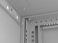Lanberg 19" Fali Rack Szekrény 9U 540x350mm - Szürke