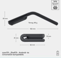 Logitech Mobi Fold Bluetooth + RF Wireless Összecsukható Egér - Grafitszürke