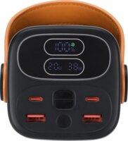 RivaCase VA1085 Powerbank 40000mAh 65W + USB-C Kábel - Fekete