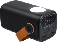 RivaCase VA1085 Powerbank 40000mAh 65W + USB-C Kábel - Fekete