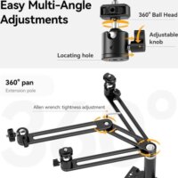 Ulanzi UL-T051 27" Monitor Bővítő Konzol - Fekete
