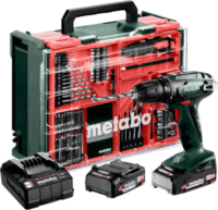 Metabo BS 602207710 Akkus fúró-csavarozó + 2x 18V Akku + Koffer + 74 db-os tartozékkészlet