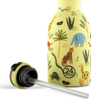 24Bottles 001823 Jungle Friends Rozsdamentes acél Gyerek termosz kulacs 330ml - Mintás
