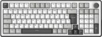 The G-Lab Keyz Elite 400 WG Tri-Mode Wireless Mechanikus Gamer RGB Billentyűzet US - Fehér/Szürke