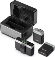 Ulanzi AM18 U-mic Kétcsatornás Csiptetős RF Wireless Mikrofon Szett - Fekete