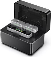 Ulanzi AM18 U-mic Kétcsatornás Csiptetős RF Wireless Mikrofon Szett - Fekete