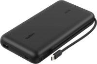 Belkin BPB039HQBK BoostCharge Powerbank integrált USB-C Kábellel 25000mAh 158W - Fekete