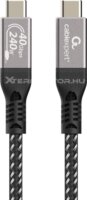 Gembird CCBP-USB4-CMCM240-0.5M Prémium USB Type-C apa - USB Type-C apa 4.0 Adat és töltőkábel 0.5m - Fekete
