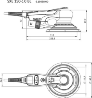 Metabo SXE 150-5.0 BL Excentercsiszoló 350W