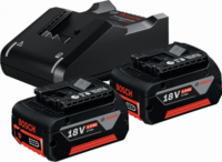 Bosch Profi-Set GSR 18V-65 Akkus fúró-csavarozó + 2x 18V Akku + Koffer + 19 db kézi szerszámkészlet
