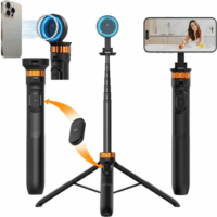 K&F KF-09-139 2 az 1ben Concept Mobiltelefon állvány és selfie bot - Fekete