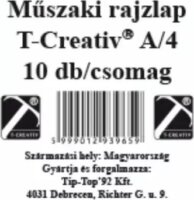 M&G T-Creativ A4 Műszaki Famentes rajzlap (10 db / csomag)