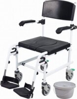 REHA FUND RF-802 Marco Többfunkciós kerekes WC kocsi Max 120kg - Fekete