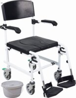 REHA FUND RF-802 Marco Többfunkciós kerekes WC kocsi Max 120kg - Fekete