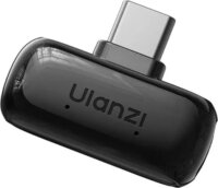 Ulanzi A200 Kétcsatornás Csiptetős Wireless USB-C mikrofon szett - Fekete