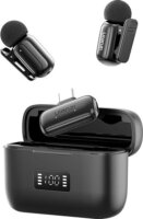 Ulanzi A200 Kétcsatornás Csiptetős Wireless USB-C mikrofon szett - Fekete