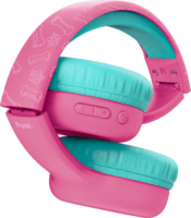 Trust 25656 Nouna Mancs Őrjárat Bluetooth / Vezetékes Gyerek Fejhallgató Headset - Rózsaszín/Kék