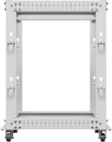 Lanberg 19" Szabadon Álló Nyitott Rack Állvány 15U 600x600 - 1100mm - Szürke