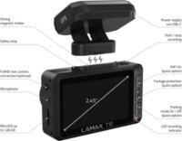 LAMAX T10 4K WiFi Autós Menetrögzítő kamera - Fekete