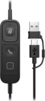 HP Poly Mission 415 USB Mono Headset - Fekete